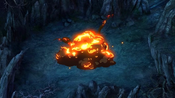 火焰爆炸蘑菇云游戏特效
