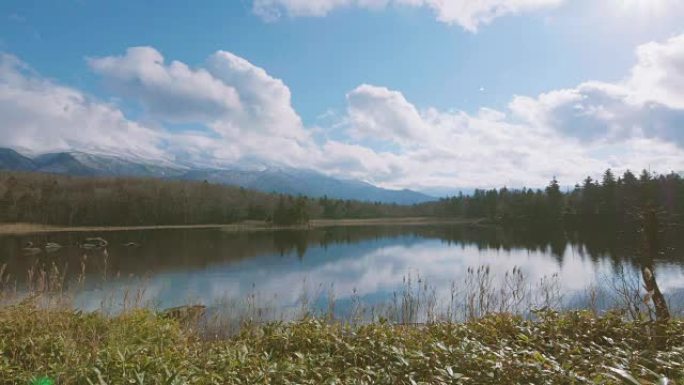 知床五湖，知床五湖，日本北海道知床国立公园内，以4k拍摄