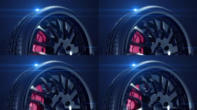跑车车轮超速行驶