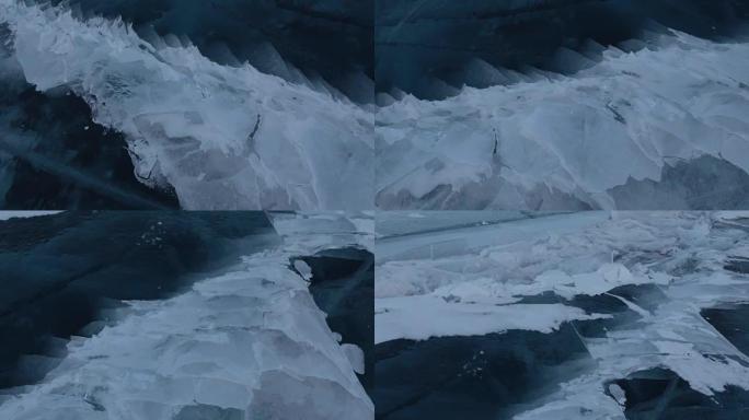 圣鼻半岛附近的大块冰裂