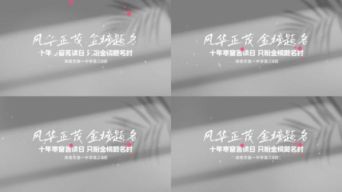 极简光影文字字幕AE模板