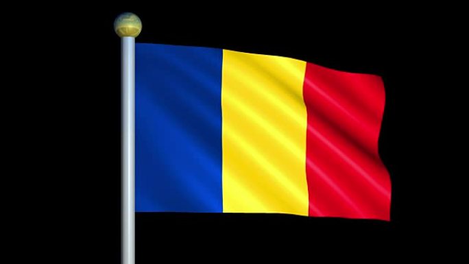 罗马尼亚的大型循环动画国旗