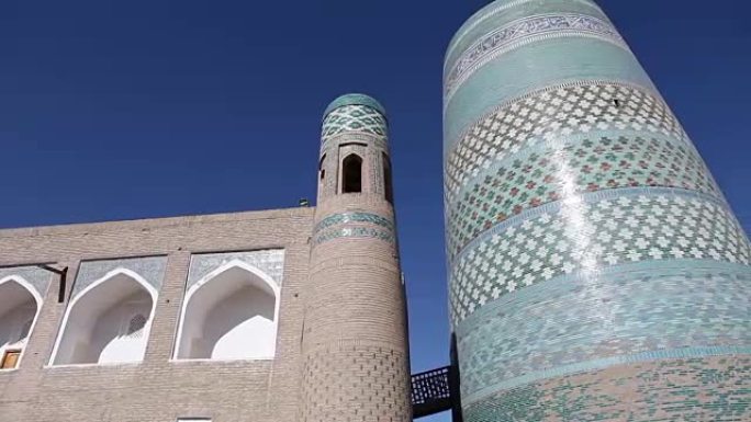 19世纪穆罕默德·阿明汗未完成的卡尔塔小尖塔。希瓦,乌兹别克斯坦