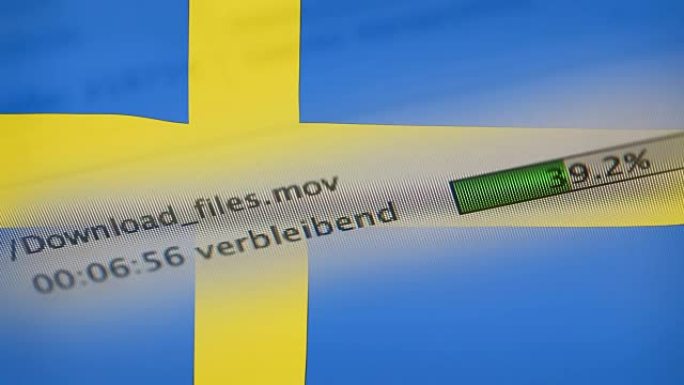 在电脑上下载文件，瑞典标志