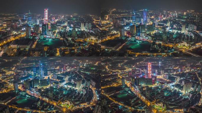 徐州市中心城市全貌夜景