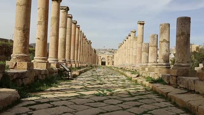 约旦杰拉什省的首都和最大城市约旦杰拉什市的罗马遗迹
