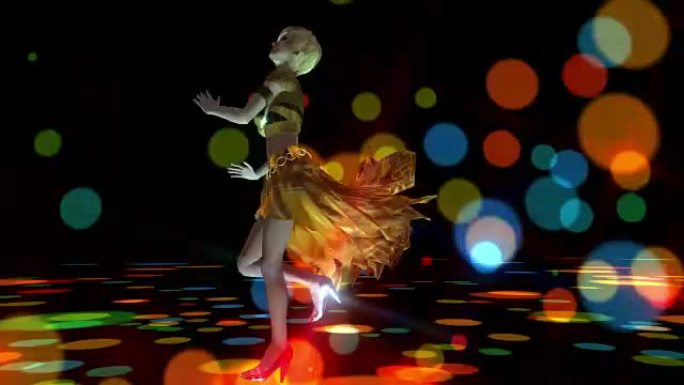 舞女的数字3D动画