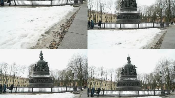 俄罗斯在诺夫哥罗德克里姆林宫的纪念碑1000