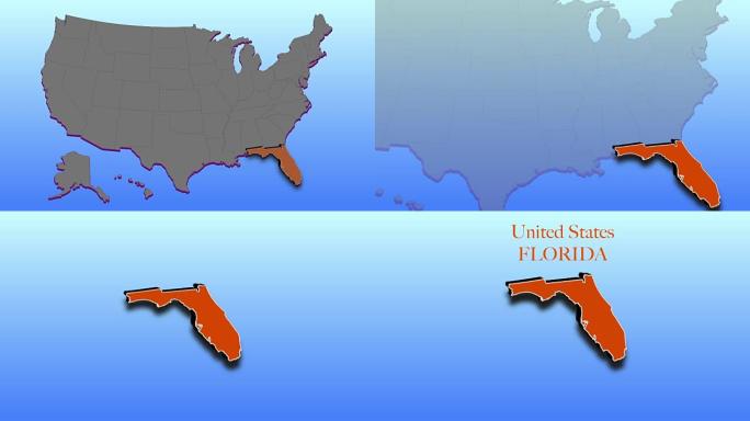 佛罗里达动画地图