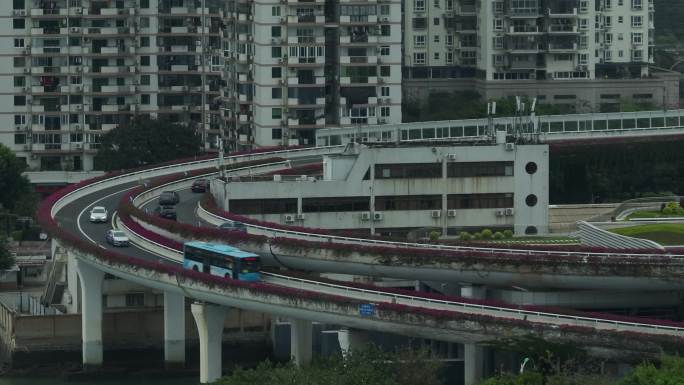 厦门 东渡 湖滨北路 高架桥车流