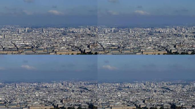 来自蒙帕纳斯塔的4k全景镜头与巴黎