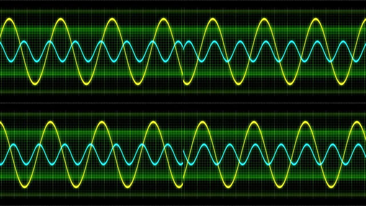 无缝循环动画波形图正弦波