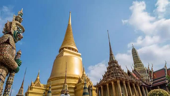 泰国曼谷的Phra Kaew延时，高清延时