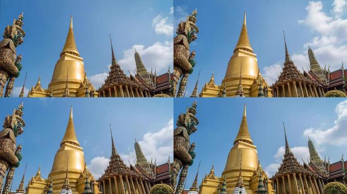 泰国曼谷的Phra Kaew延时，高清延时