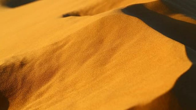阿曼的沙尘沙丘和风的抽象运动