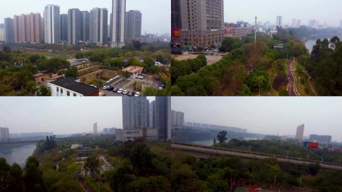 12组来宾市 地标 人民公园 来宾大桥