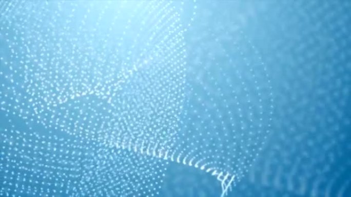 蓝色抽象点缀科幻科技视频动画