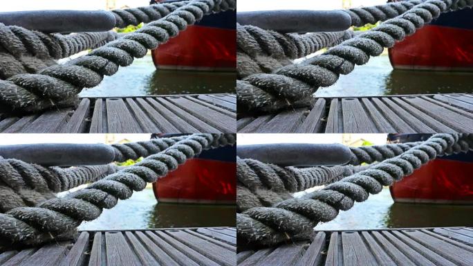船绳、航海船只的细节