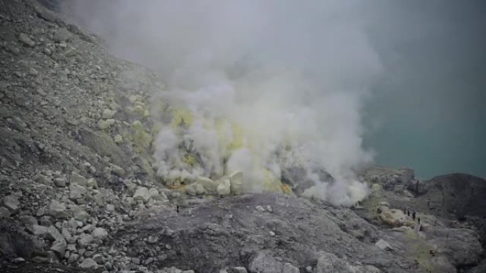 印度尼西亚的火山伊真火山口 (Kawah Ijen)
