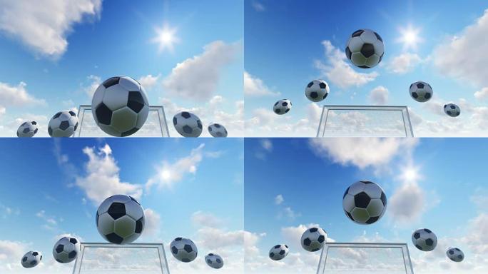 足球和太阳