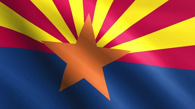 亚利桑那州的大型循环动画旗帜