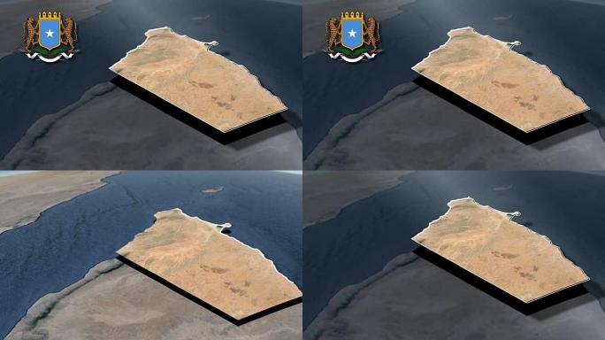 巴里-索马里与盾动画地图