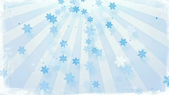 圆形光线可循环动画中的降雪
