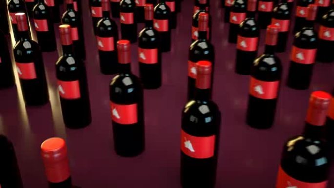 葡萄酒动画-3D运动设计