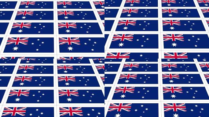 印有澳大利亚国旗的明信片