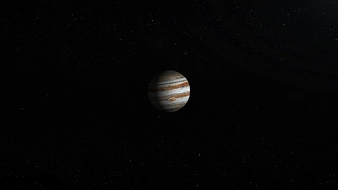 飞向外层空间的木星