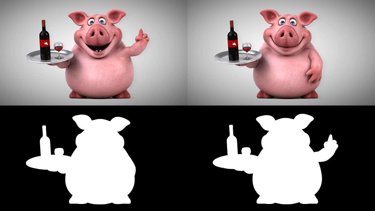 有趣的猪-3D动画