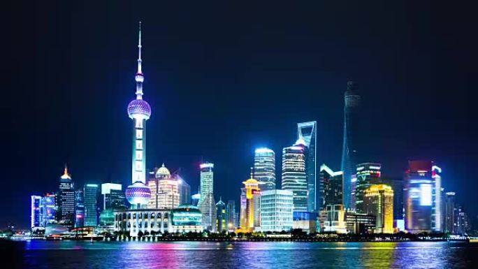 中国上海浦东天际线。