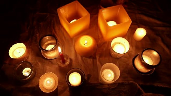 蜡烛灯。浪漫之光