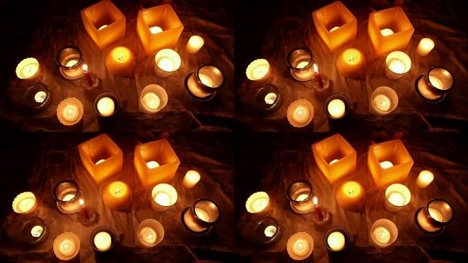 蜡烛灯。浪漫之光