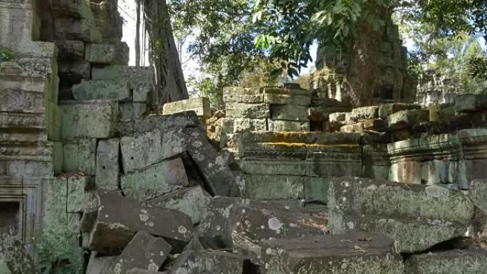 柬埔寨吴哥窟塔普伦寺古石遗迹寺