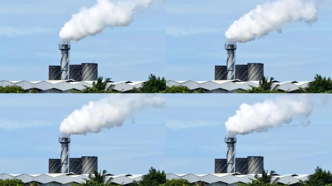 工业烟雾，环境污染。