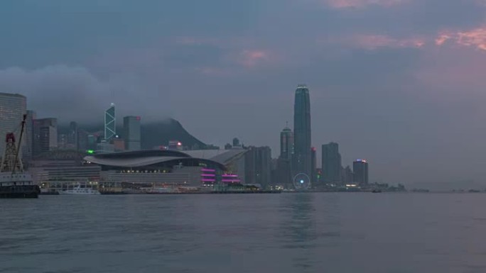 香港日夜灯亮
