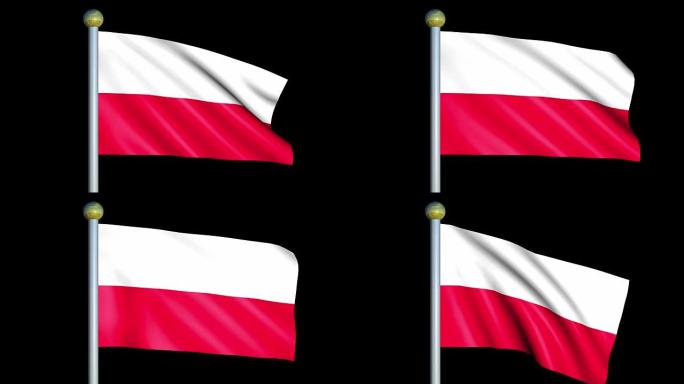波兰的大型循环动画国旗