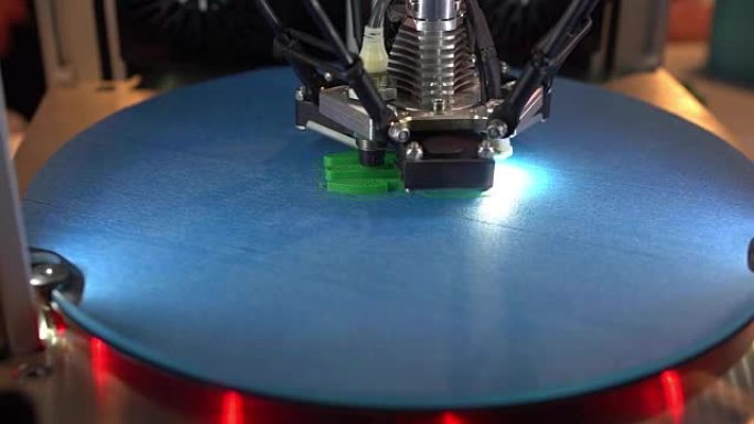 三维打印机工作期间，3D打印。