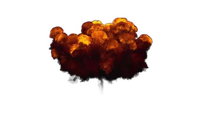 爆炸火云能量的3D图解