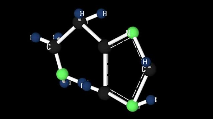 组胺分子结构。