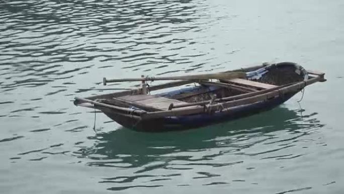 亚洲的传统渔船。