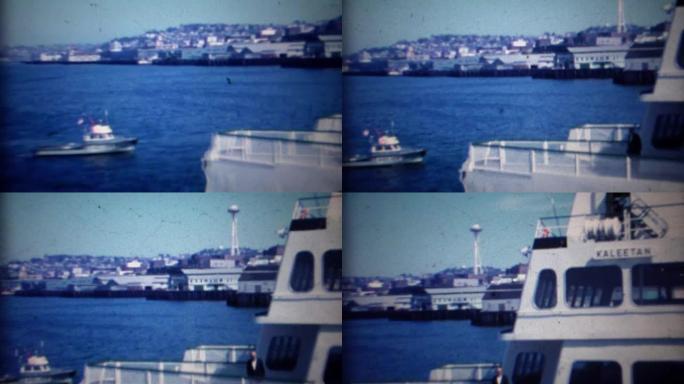 1963: 警艇巡逻港口经过Kaleetan渡船。