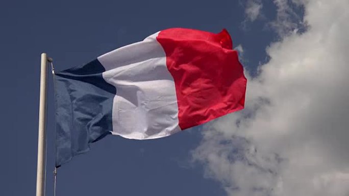 法国国旗。4K。