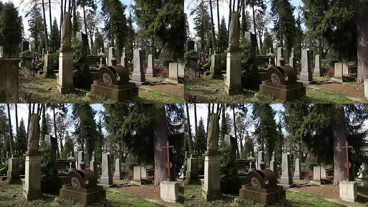乌克兰利沃夫Lychakiv公墓的坟墓