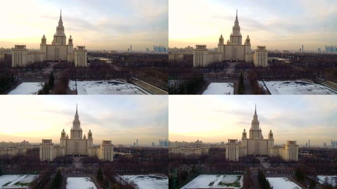莫斯科的历史建筑鸟瞰图