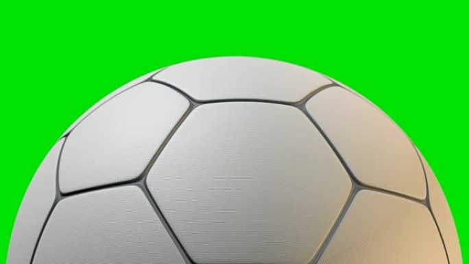 带纹理表面旋转的传统形状足球