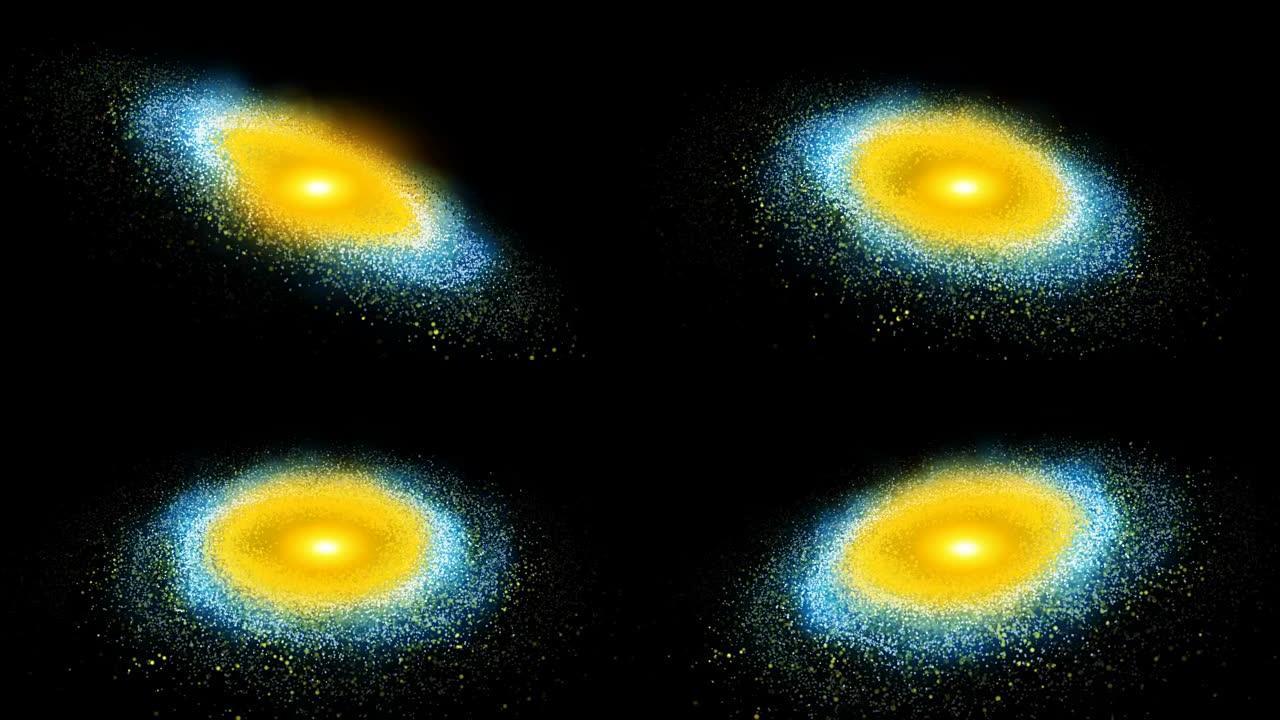 抽象螺旋星系银河系