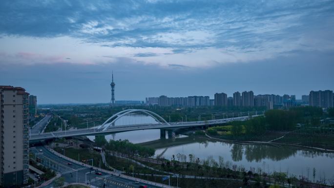 周口中原大桥日转夜