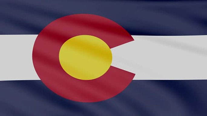 科罗拉多州的大型循环动画旗帜